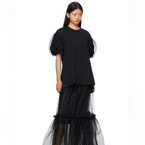Simone Rocha puff sleeve a-line tee
